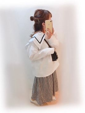 「pink adobe（ピンクアドベ）のアイテム」を使った、まる☺︎さん（レディース・157cm）の春コーディネート