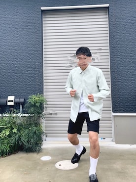 「Eddie Bauer（エディーバウアー）のアイテム（トップス）」を使った、【相互フォロー】おけん さん（メンズ・170cm・20代）の秋コーディネート