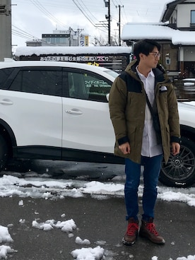 「DIEMME（ディエッメ）のアイテム（ブーツ）」を使った、Nさん（メンズ・178cm）の冬コーディネート
