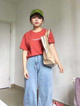 「基础款」｜「アイテム（アクセサリー）」を使った、睡眠障碍病患さん（レディース・155cm）の夏コーディネート