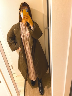「U by SPICK&SPAN（ユーバイスピックアンドスパン）のアイテム（ジャケット/アウター）」を使った、cotoさん（レディース・161cm）の冬コーディネート
