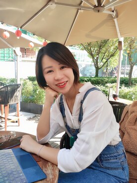 「日系极简」｜「アイテム（アクセサリー）」を使った、Mssundayさん（レディース・156cm）の秋コーディネート