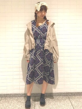 ジャケット アウターを使った ネイビーワンピース のコーディネート一覧 ユーザー ショップスタッフ Wear