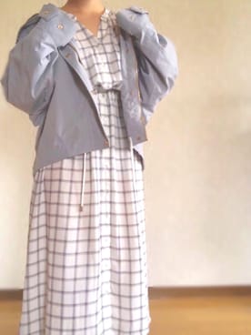 「RETRO GIRL（レトロガール）のアイテム（マウンテンパーカー）」を使った、名波  凪さん（レディース・158cm）の春コーディネート