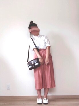 「GRL」｜「アイテム（モカシン/デッキシューズ）」を使った、名波  凪さん（レディース・157cm）の夏コーディネート