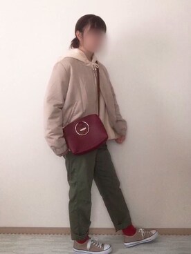 「DRESKIP（ドレスキップ）のアイテム（ノーカラージャケット）」を使った、名波  凪さん（レディース・157cm）の冬コーディネート