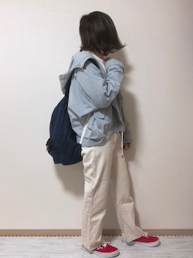 「RETRO GIRL（レトロガール）のアイテム（マウンテンパーカー）」を使った、名波  凪さん（レディース・157cm）の冬コーディネート