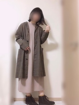 「DRESKIP（ドレスキップ）のアイテム（ワンピース/ドレス）」を使った、名波  凪さん（レディース・157cm）の秋コーディネート