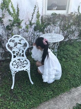 「Little sunny bite（リトルサニーバイト）のアイテム（シャツワンピース）」を使った、apollo66さん（レディース・156cm）の春コーディネート