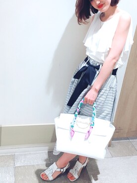 「サマンサタバサ」｜「アイテム（サンダル）」を使った、Yuriさん（レディース・160cm）の春コーディネート