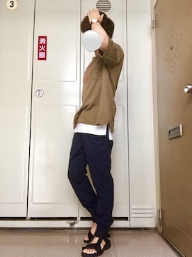 「J-AXIS（ｼﾞｪｲｱｸｼｽ）のアイテム」を使った、ダビさん（メンズ・162cm）の夏コーディネート