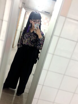 「タッセルイヤリング」｜もよさん（レディース・157cm）の秋コーディネート