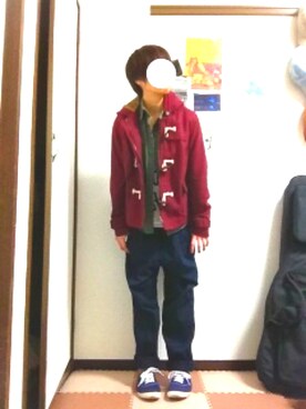 「キャンバスシューズ」｜「アイテム（ジャケット/アウター）」を使った、nadeさん（レディース・153cm）の春コーディネート