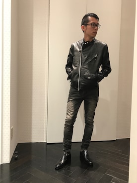 「TRANS CONTINENTS（トランスコンチネンツ）のアイテム（ジャケット/アウター）」を使った、Ryoki Endoさん（メンズ・170cm）の秋コーディネート