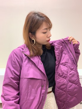 「Te chichi TERRASSE」｜「アイテム（ジャケット/アウター）」を使った、ばなおさん（レディース・142cm）の秋コーディネート