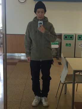「NIKE ACG（ナイキエィシージー）のアイテム（ジャケット/アウター）」を使った、渡邉さん（メンズ・165cm）の冬コーディネート
