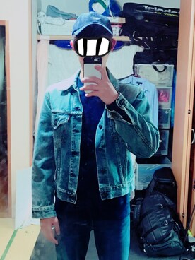 「ドラフトリーバイス」｜「アイテム（帽子）」を使った、Y0Y0さん（メンズ・178cm）の冬コーディネート