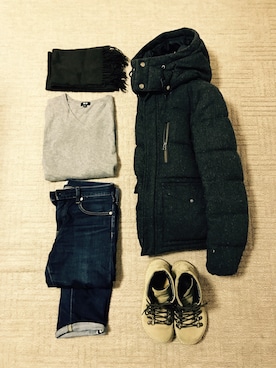 まっさんさん（メンズ・168cm）の冬コーディネート