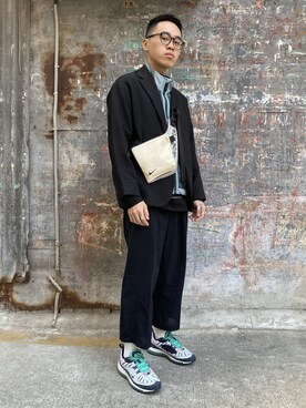 「NIKE ACG（ナイキエィシージー）のアイテム（スタジャン）」を使った、ÜMANCHONさん（メンズ・173cm）の冬コーディネート