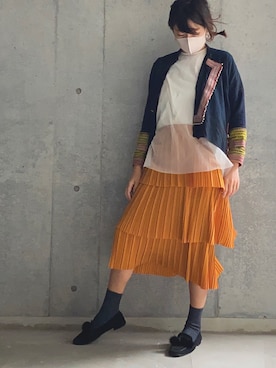「民族衣装」｜ヤスカタフクさん（レディース・166cm）の秋コーディネート