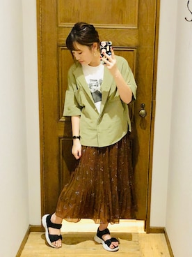 suu.さん（レディース・162cm）の夏コーディネート