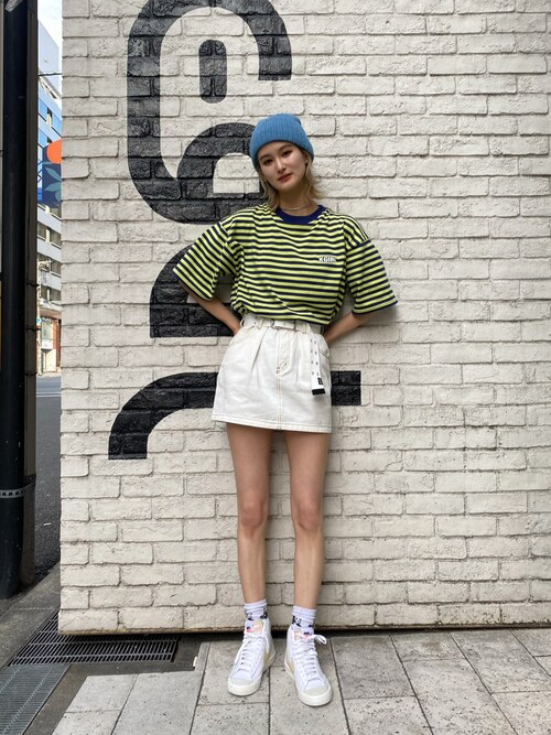 X Girl 大阪y U Iさんのtシャツ カットソーを使ったコーディネート Zozotown