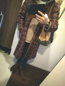 「UNIQLO（ユニクロ）のWOMEN ウルトラストレッチジーンズ（デニムパンツ）」を使った、Jigenさん（メンズ・168cm）の冬コーディネート