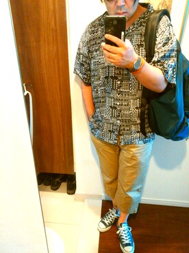 「ROXD（ロッド）のアイテム（ブレスレット）」を使った、Jigenさん（メンズ・168cm）の夏コーディネート