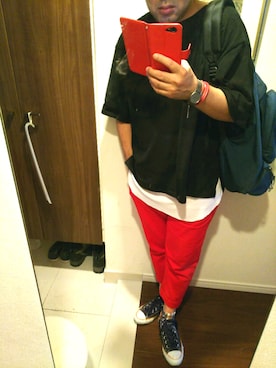 「eight（エイト）のアイテム」を使った、Jigenさん（メンズ・168cm）の夏コーディネート