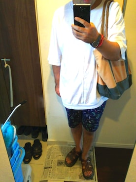 「eight（エイト）のアイテム」を使った、Jigenさん（メンズ・168cm）の夏コーディネート