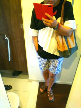 「eight（エイト）のアイテム」を使った、Jigenさん（メンズ・168cm）の夏コーディネート