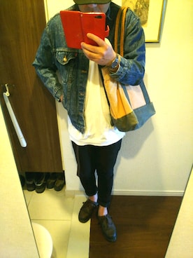 「FILSON（フィルソン）のアイテム（キャップ）」を使った、Jigenさん（メンズ・168cm）の春コーディネート