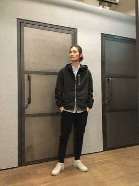 「ALLSAINTS（オールセインツ）のアイテム（その他アウター）」を使った、Malcolmさん（メンズ・179cm）の春コーディネート