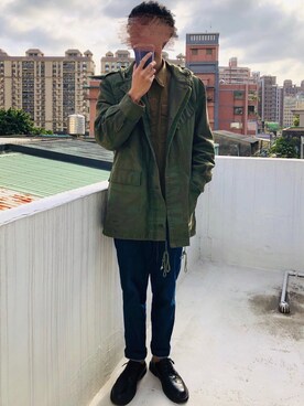 「UNIQLO（ユニクロ）のアイテム（デニムパンツ、その他）」を使った、Kaku wearさん（メンズ・176cm）の春コーディネート