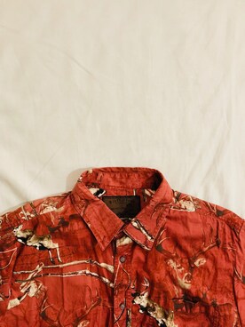 「VINTAGE（ヴィンテージ）のアイテム（シャツ/ブラウス、ブラウン系）」を使った、Kaku wearさん（メンズ・176cm）の春コーディネート