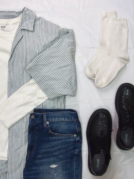 「NAUTICA（ノーティカ）のアイテム（シャツ/ブラウス、その他）」を使った、Kaku wearさん（メンズ・176cm）の夏コーディネート