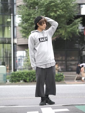 「ANAP（アナップ）のアイテム」を使った、TSUKAKOSHIさん（メンズ・165cm）の冬コーディネート