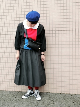「カメラ女子」｜「アイテム（その他）」を使った、ひらの まなみさん（レディース・160cm）の秋コーディネート