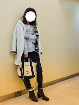 「BAYFLOW（ベイフロー）のアイテム（その他アウター）」を使った、ena... ◡̈ ⋆♬*さん（レディース・167cm）の秋コーディネート