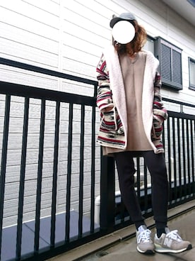 「リバーシブル」｜「アイテム（アナログ腕時計）」を使った、ena... ◡̈ ⋆♬*さん（レディース・167cm）の冬コーディネート