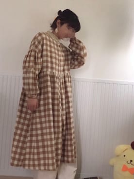 「アプレジュール」｜「アイテム（アクセサリー）」を使った、やなぎさん（レディース・158cm）の冬コーディネート