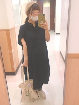 「cepo（セポ）のアイテム（トートバッグ）」を使った、ｍii*さん（レディース・156cm）の夏コーディネート