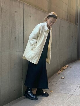 「Lui's（ルイス）のアイテム（ブルゾン）」を使った、Mikiさん（レディース・158cm）の冬コーディネート