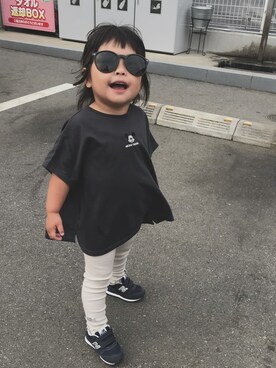 「Birthday（バースデイ）のアイテム（Tシャツ/カットソー、ブラック系）」を使った、ryoazu1223さん（キッズ）の春コーディネート