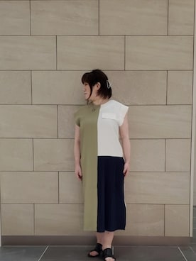 「Cepica（セピカ）のアイテム（ワンピース/ドレス）」を使った、kumiさん（レディース・150cm）の夏コーディネート
