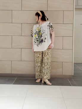 「Cepica（セピカ）のアイテム（パンツ）」を使った、kumiさん（レディース・150cm）の夏コーディネート