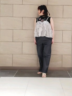 「Cepica（セピカ）のアイテム（オールインワン・サロペット）」を使った、kumiさん（レディース・150cm）の夏コーディネート