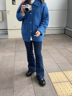 青ニット のレディース人気ファッションコーディネート Wear