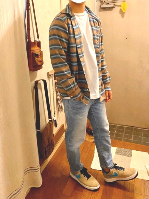 大学生 相互フォロー Global Workのシャツ ブラウスを使ったコーディネート Wear