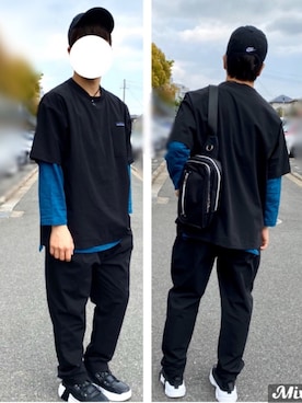 「チャイハネ（チャイハネ）のアイテム（Tシャツ/カットソー）」を使った、大学生　【相互フォロー】さん（メンズ・165cm）の春コーディネート